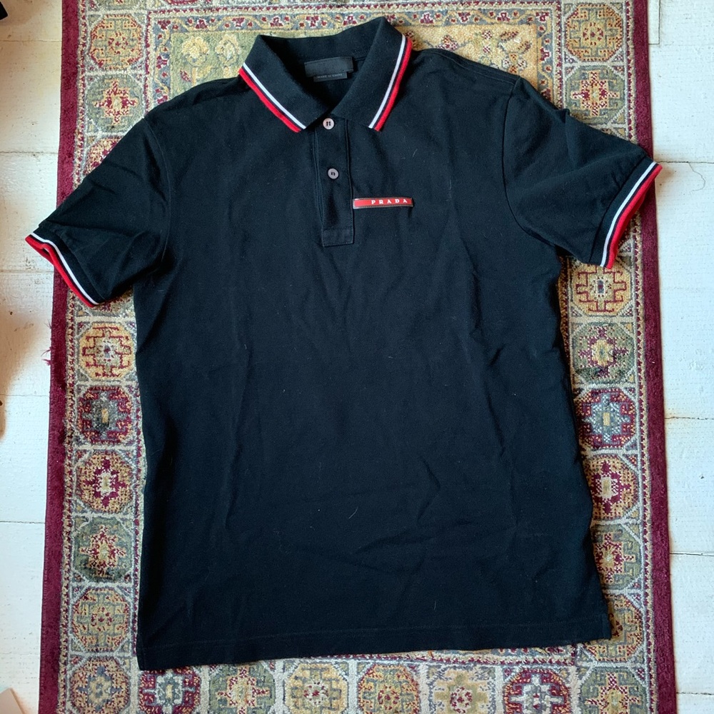 Prada Authentic Polo Logo Shirt